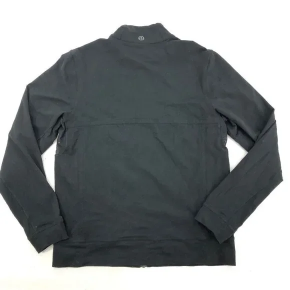 LULULEMON L Sweatshirt Full Zip Solid Black